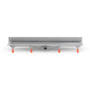 Rigola de interior montate la perete MCH cu rama si gratar de inox HARMONY mata, 650 mm