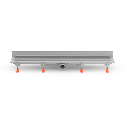 Rigola de interior montate la perete MCH cu gratar de inox KLASIK/FLOOR lucioasa, 650 mm