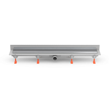 Rigola de interior montate la perete MCH cu rama si gratar de inox KLASIK/FLOOR lucioasa, 650 mm