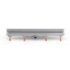 Rigola de interior montate la perete MCH cu rama si gratar de inox KLASIK/FLOOR mata, 650 mm