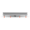 Rigola de interior montate la perete MCH cu gratar de inox MEDIUM lucioasa, 650 mm