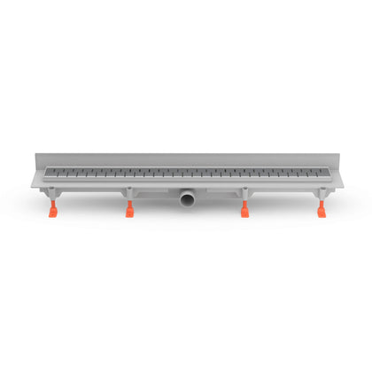 Rigola de interior montate la perete MCH cu gratar de inox MEDIUM mata, 650 mm