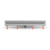 Rigola de interior montate la perete MCH cu gratar de inox SQUARE lucioasa, 650 mm