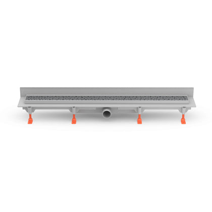 Rigola de interior montate la perete MCH cu gratar de inox SQUARE mata, 650 mm