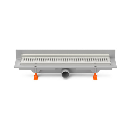 Rigola de interior montate la perete MCH cu rama si gratar de inox BASIC lucioasa, 750 mm