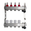 Set de distribuitoare din inox cu debitmetre, robinet de golire polimer, aerisitor NOVAPEX - 1