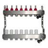 Set de distribuitoare din inox cu debitmetre, robinet de golire polimer, aerisitor NOVAPEX - 1