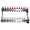 Set de distribuitoare din inox cu debitmetre, robinet de golire polimer, aerisitor NOVAPEX - 1