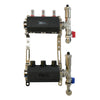 Set de distribuitor din inox cu debimetre, izolatie anticondens, robinet de golire, aerisitor automat, 1