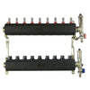 Set de distribuitor din inox cu debimetre, izolatie anticondens, robinet de golire, aerisitor automat, 1