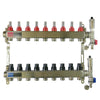 Set de distribuitor din inox cu debimetre, izolatie anticondens, robinet de golire, aerisitor automat, 1