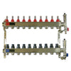 Set de distribuitor din inox cu debimetre, izolatie anticondens, robinet de golire, aerisitor automat, 1