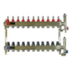 Set de distribuitor din inox cu debimetre, izolatie anticondens, robinet de golire, aerisitor automat, 1