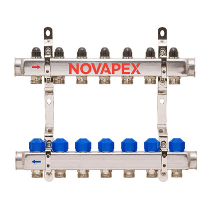 Distribuitor - colector NOVAPEX pentru instalatii de incalzire cu radiator - COMBI-13 cai, 1