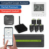 Pachet premium automatizare ZigBee fara fir cu control pe telefon, 5 circuite - 1 zona, ENGO