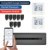 Pachet premium automatizare incalzire in pardoseala cu fir, control pe telefon, 8 circuite - 2 zone, ENGO