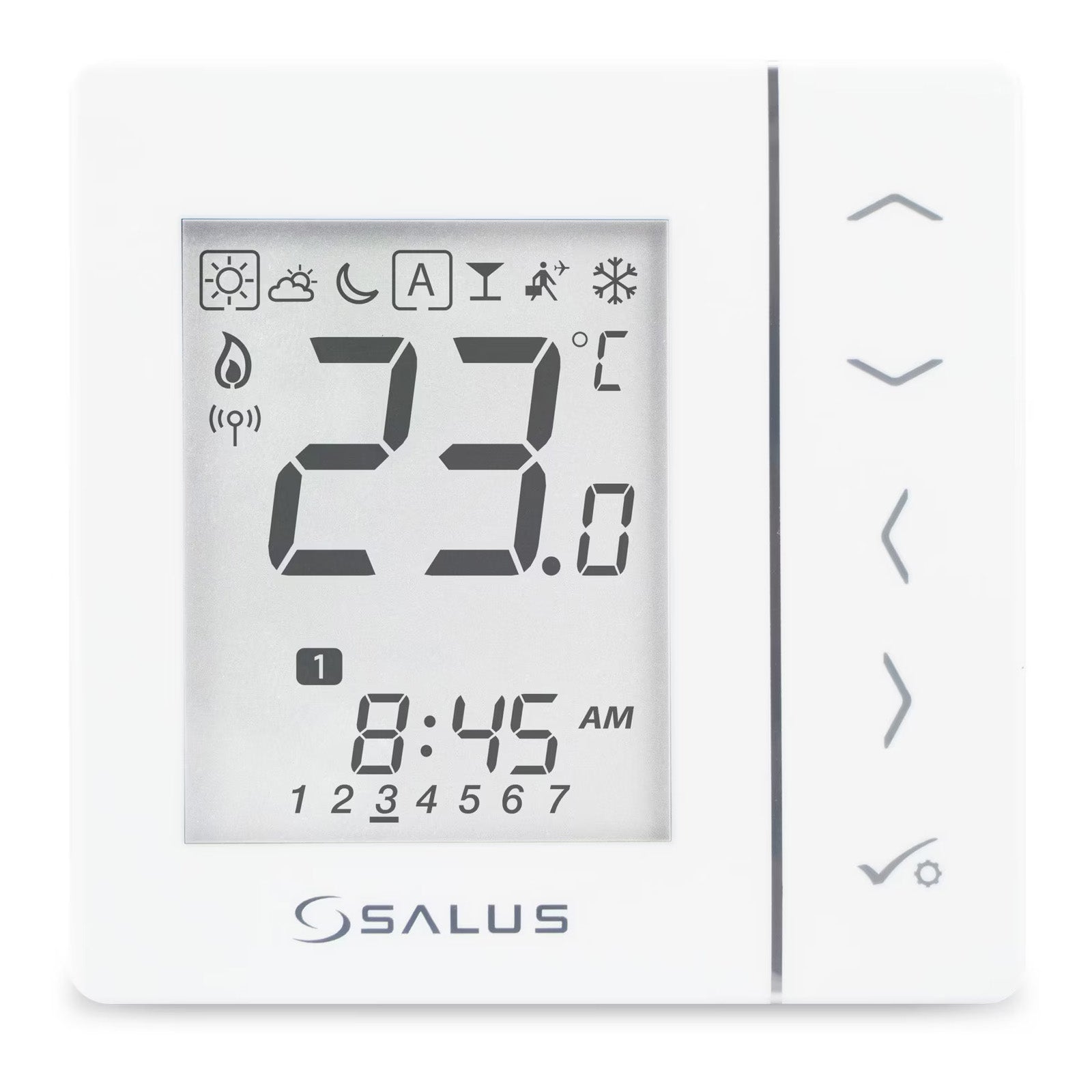 Termostat RF cu baterii (alb), Salus