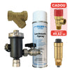 Pachet protectie centrala – filtru antimagnetita Land-Tech + filtru Y + aerisitor + spray FELDER + supapa de siguranta cadou