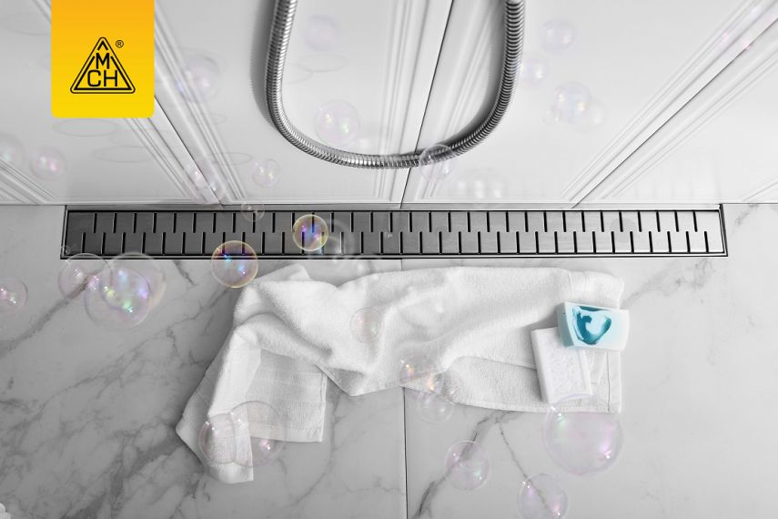 Rigola de interior MCH cu gratar de inox MEDIUM lucioasa, 950 mm