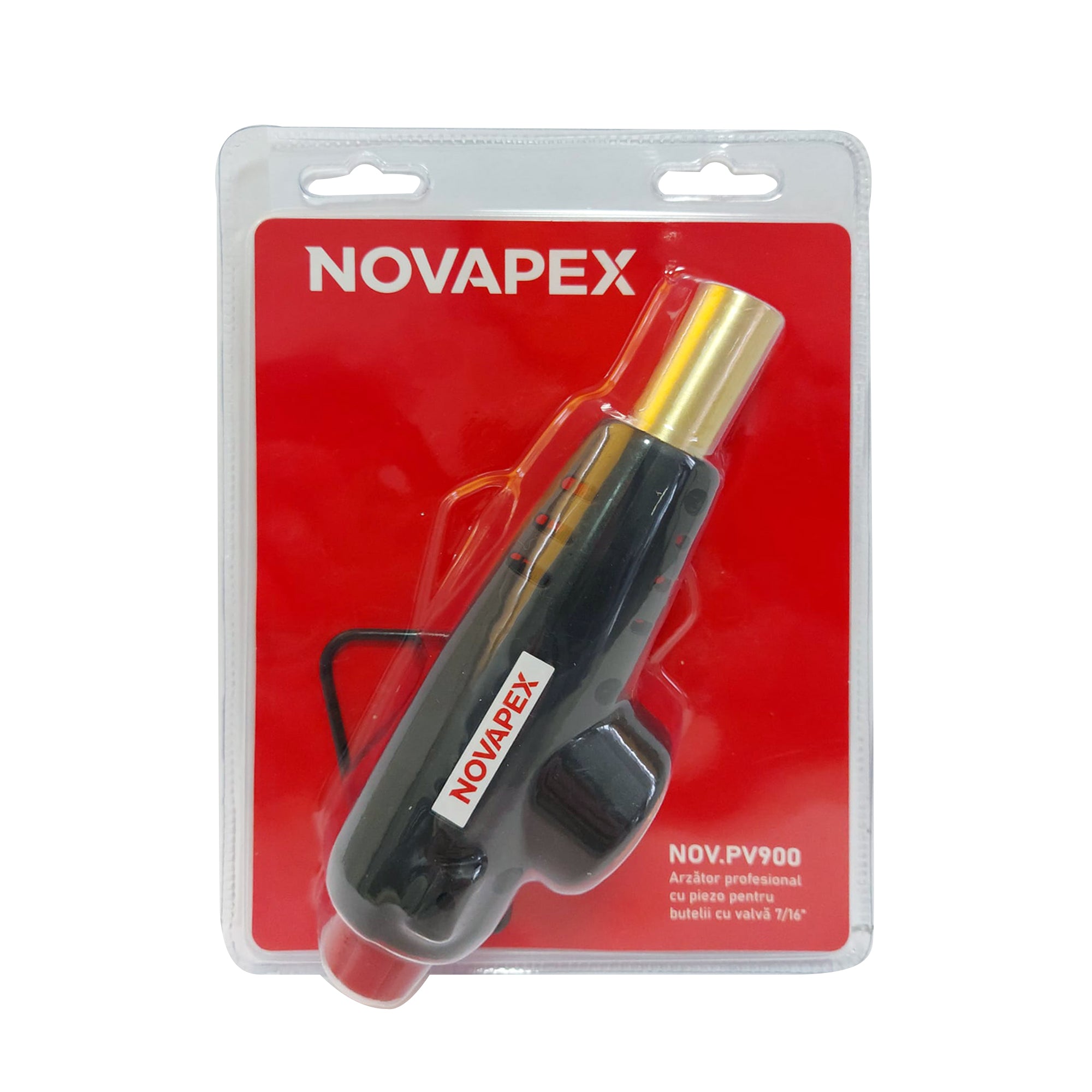 Arzator profesional NOVAPEX PV900 pentru butelii cu valva 7/16'' cu piezo