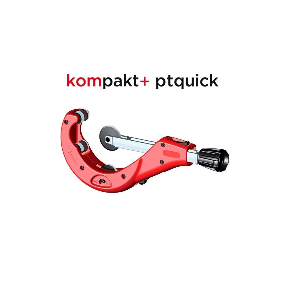 Taietor teava de plastic ZENTEN KOMPAKT+ PTQUICK 50-127mm (Ø 2” - 5”)